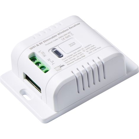 Litecraft Kinetic Tuya Wifi Receiver Dimmer Switch IP20 1 Channel - Matte White (1/3)