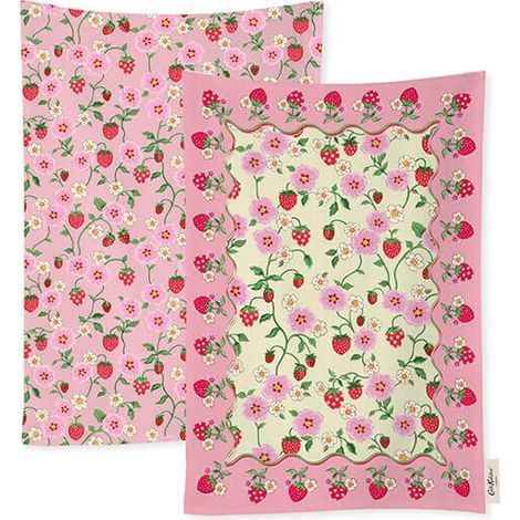 Cath Kidston Strawberry Set of 2 Tea Towels (1/2)