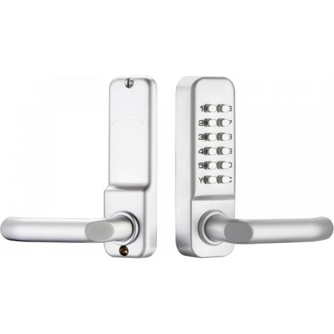 Serrure de Porte Mécanique Numérique avec Poignée, Serrure à Combinaison de 1 à 11 Chiffres Serrure à Code Mécanique étanche en Alliage de Zinc Serrure à Code sans Clé pour Bureau, Maison (1/5)