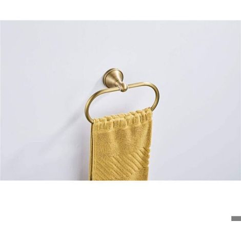 Porte-Serviettes - Laiton Antique - Bronze Brossé - 21 x 10 x 7 2 Cm - Murale - 1 Pièce (1/5)