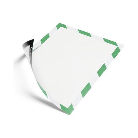Durable Duraframe Cornice Magnetica di Sicurezza verde bianco A4 (1/4)
