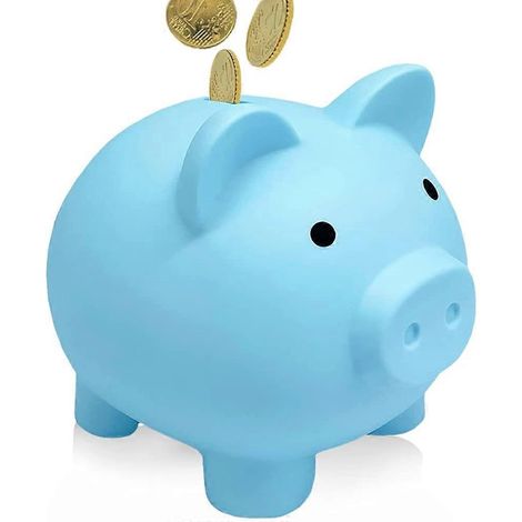 Tirelire cochon en plastique fiable, tirelire pour garçons, filles, enfants, tirelire pour adultes, cadeau d'anniversaire (1/5)