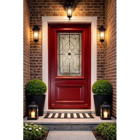 Porta d'ingresso Modello Canada Dimensioni 215X90 Pousant destro (Tabella dimensioni)