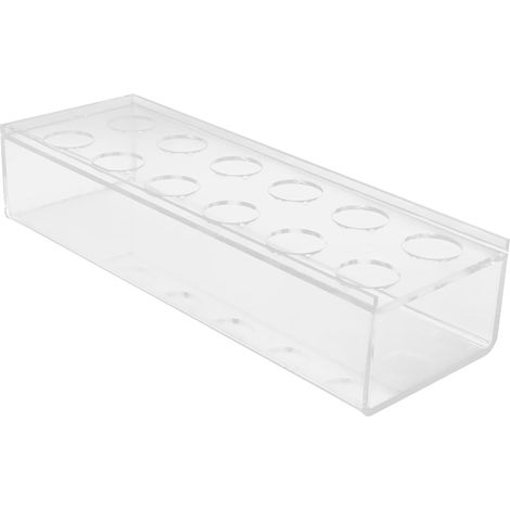 Small Rectangular Acrylic Flower Vases, Decorative Containers for Indoor Arrangements (1/5)