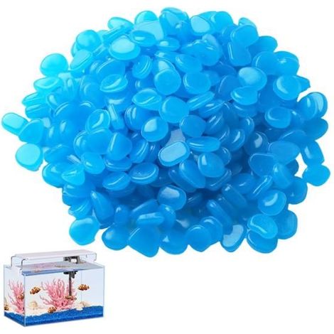 300 Pcs Pierre Lumineuse Cailloux, Cailloux Decoratif Aquarium, Galet Decoratif Jardin Exterieur Extérieur Jardin Aquarium Galets (1/4)