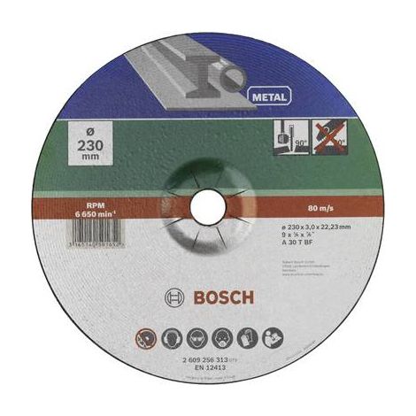 Disque de coupe Bosch 2609256313 230 mm épaisseur 3 mm (1/2)