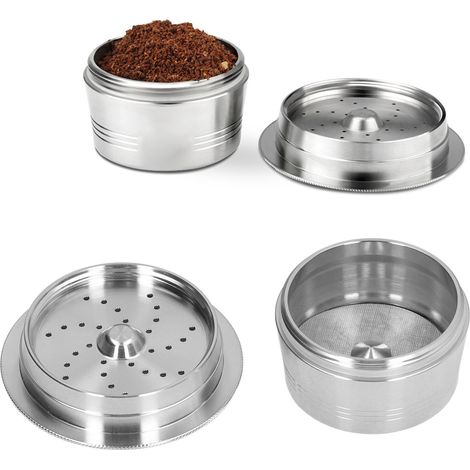 Filtre à émulsion à un seul trou compatible avec les machines à capsules de café K-fee, coque de café en acier inoxydable, filtre réutilisable. (1/5)