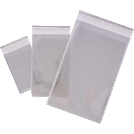Apli confezione di 100 sacchetti polipropilene trasparente 250x330mm con chiusura a gancio - calibro 120 - alta resistenza e flessibilità - sicurezza alimentare
