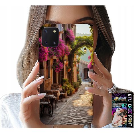 Coque pour Samsung Galaxy A81 - Rue pittoresque avec café + verre (1/5)