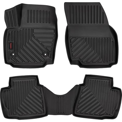 Tappetini auto in gomma 3D per: Ford Mondeo MK4 (liftback, berlina, station wagon, 2007-2012) - cerchio da 5 cm (1/5)