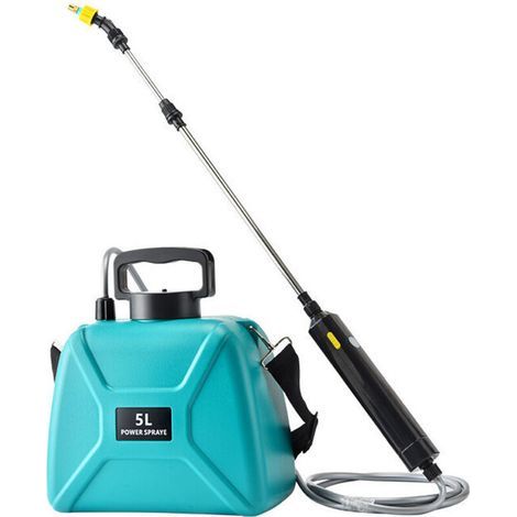 Pulvérisateur Électrique de Jardin avec 3 Buses Réglable, USB Rechargeable, Pulvérisateur de Protection des Plantes pour Jardin, Désherbage et Lavage de Voiture (5L Pulvérisateur Vert),-- (1/4)