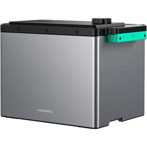 Zendure AB3000L Batterie d'extension – Pour Systèmes de Stockage SolarFlow 2400 Pro / 2400 AC+, Extensible par Empilage Jusqu'à 16,8 kWh, IP65, avec Système d'extinction d'Incendie à Aérosol