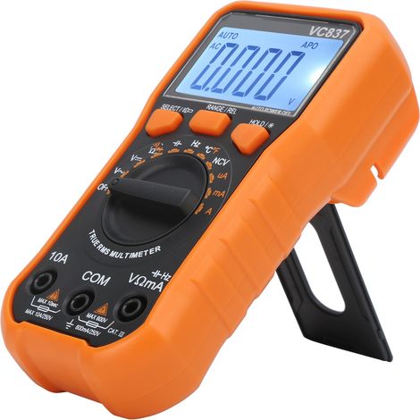 Automatisches Digitalmultimeter VC837 NCV 6000 Count, AC/DC-Spannung und -Strom, Temperatur (1/5)