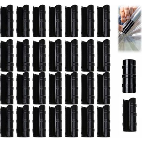 Clips pour Serre 25 mm Lot de 30, Pinces de Fixation pour Bùche, Filet d'Ombrage et Tunnel de Jardin, Clips en Plastique Résistant aux Intempéries (1/5)