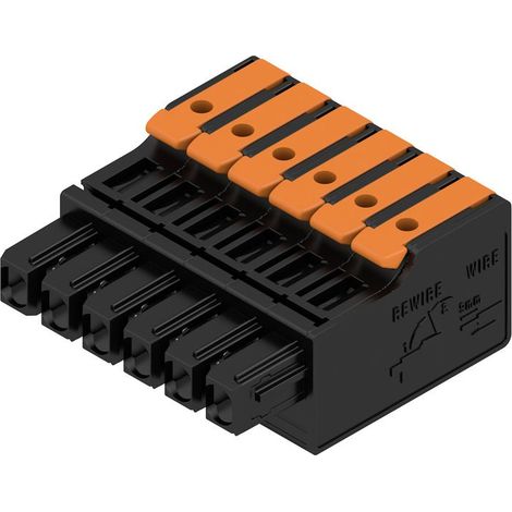Boîtier pour connecteur CI Femelle, 6 contacts 1 rang , pas 5mm ( Prix pour Paquet de 6 )