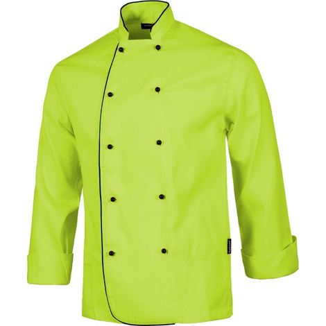 Chaquetilla de cocina unisex con botones combinados de seguridad WORKTEAM B9205 (1/3)