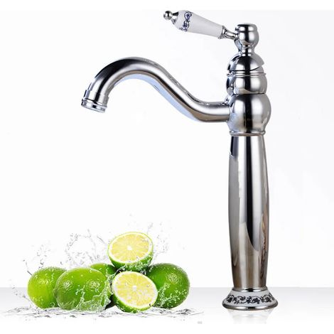 Rubinetto da bagno retrò a 360°, rubinetto per lavabo vintage, miscelatore monocomando, rubinetto per lavabo, miscelatore monocomando, rubinetto per bagno