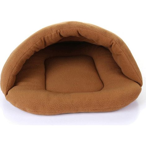 Sac de couchage chaud et doux pour chat et chiot, lit douillet pour chien, niche pour animaux de compagnie, coussin de couchage pour animaux de compagnie (1/5)