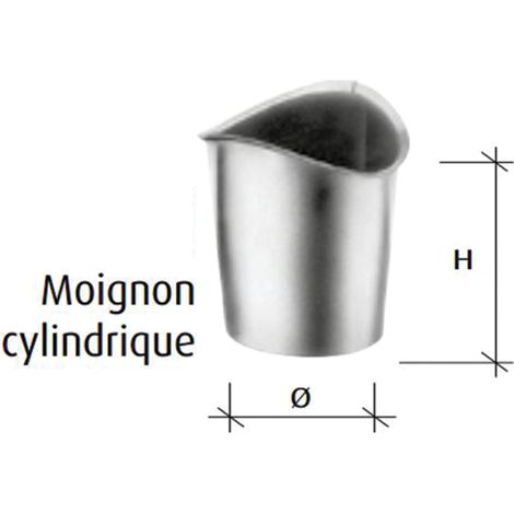 Moignon cylindrique Ø100 VM Building - zinc naturel - 220011967