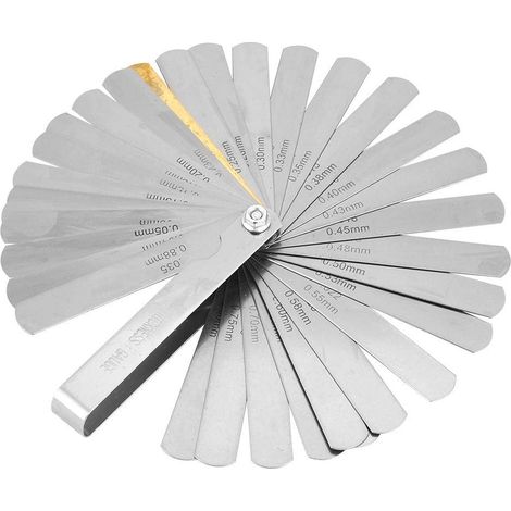 Metrische/imperiale Sonde – 89 mm – 0,04–0,88 mm – Schweißnahtinspektion – Edelstahl