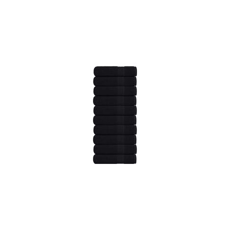 Servietten, 10er-Packung, schwarz, 50 x 100 cm, 360 g/m² - Crezuo