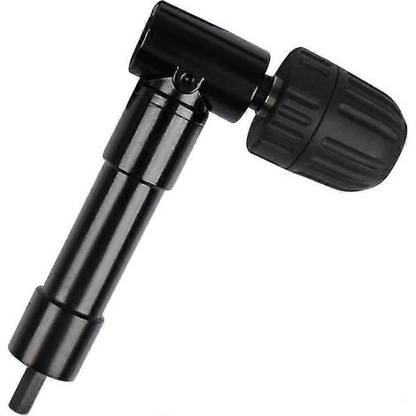 Mandrin coudé à serrage automatique à 90°, adaptateur de perçage à angle droit pour perceuse (1 pièce) (1/5)