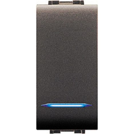 LIFE 4018 PULSANTE UNIPOLARE ILLUMIN.LE GRIGIO AN- ELETTROCANALI- 12,0 pz