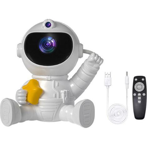 Veilleuse projecteur d'étoiles, lampe projecteur spatiale avec télécommande, décoration esthétique pour chambre d'enfant, anniversaire, style C (1/5)