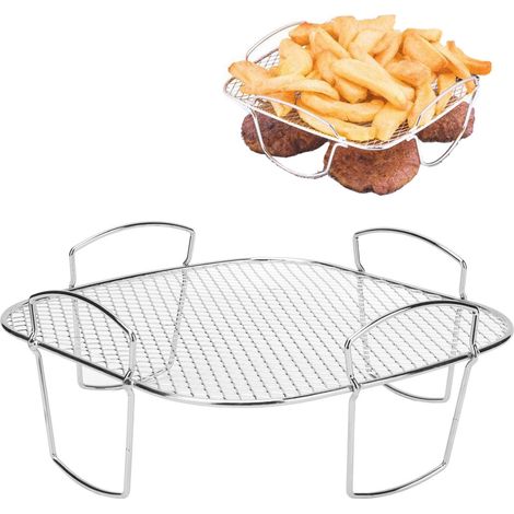 Grille de refroidissement en acier inoxydable pour four, frites et barbecue - Support anti-chute pour cuisine (1/5)
