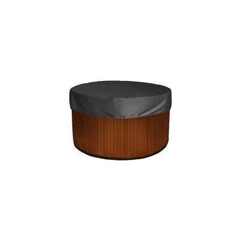 Housse de Protection Ronde pour Jacuzzi, 420D Imperméable Pour Piscine Extérieure, Noire (190 x 30 cm) (1/4)