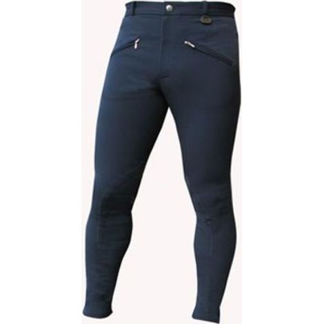 ITA 54, Weiß: Multistretch Herren Reithose mit Reißverschlusstaschen (1/2)