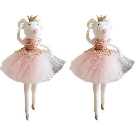 Poupée Souris Ballet Décorations de Noël Figurines Mignonnes de Noël Type B (1/5)