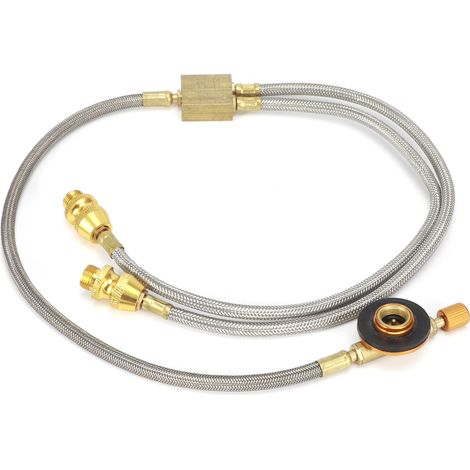 G1/8 DN6 Brenneradapter für Doppel-Campingkocher-Anschlussschlauch (RT-912A) (1/5)
