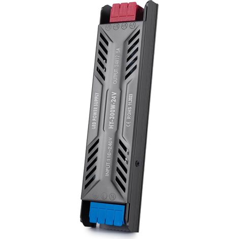 LED Transformateur 220V 24V 300W 12,5A Alimentation LED Driver 24V 300W Ultra Fin LEDs Transfo Alimentation à Découpage Convertisseur De Tension AC à DC Pour LEDs l'éclairage Intérieur (1/5)