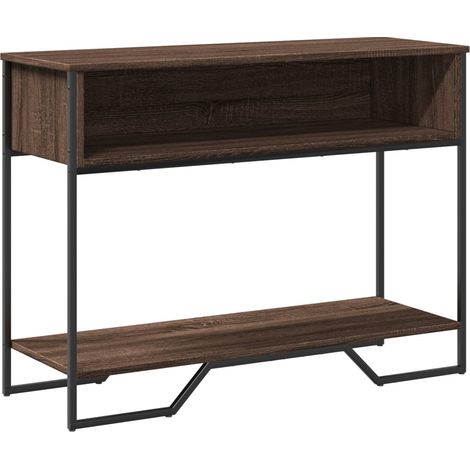Maison Exclusive - Mesa consola madera de ingeniería marrón roble