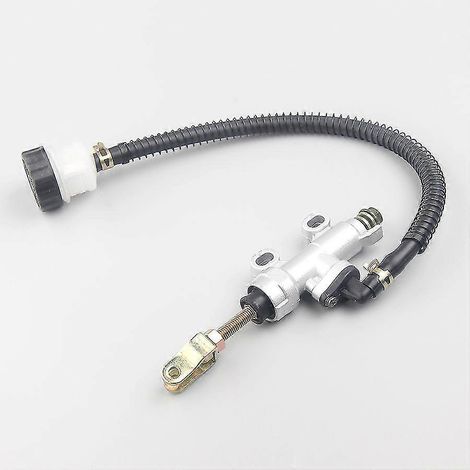 Maître-cylindre de frein arrière avec pompe pour Suzuki GSX-R600, GSX-R750 (1997-2010), GSX-R 600, 750, 1000, 1100 et GSX-R1300R Hayabusa (couleur argent).