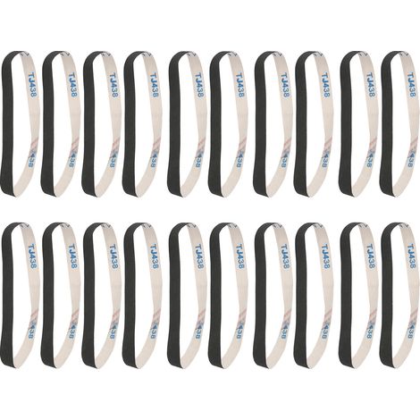Lot de 20 rouleaux de papier de verre abrasif pour le meulage, le polissage et l'ébavurage du métal, grain 120