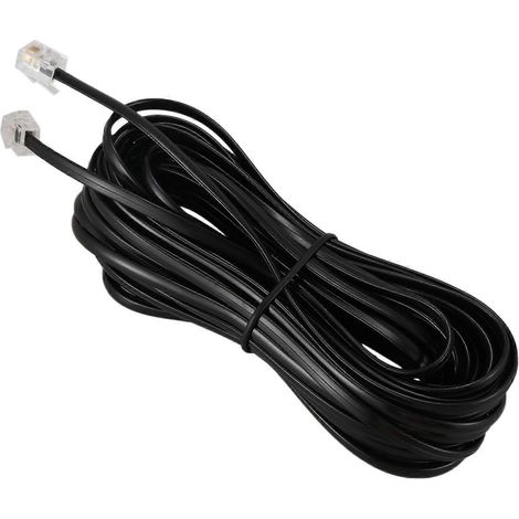 Câble téléphonique RJ11 6P4C pour modem ADSL, 10 mètres (1/5)