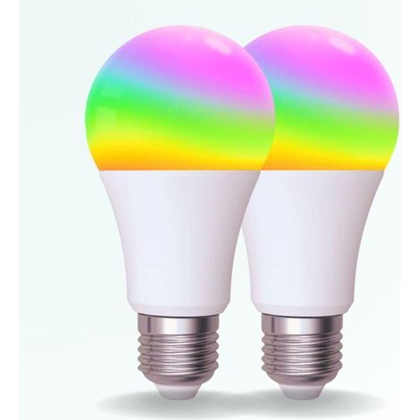 PACK 2 Ampoules connectées LED E27 14W - WIFI - RGBW