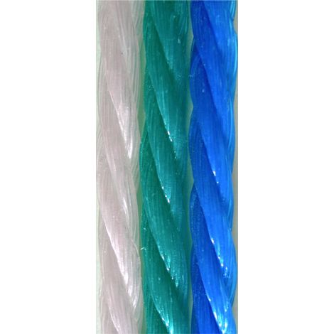 cuerda plastico rafia-pp multiuso 4 cabos verde 5 mm x 200 m pc15 nueva pc14