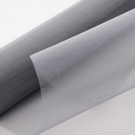 Moustiquaire (Grise 100x1000cm) pour portes et fenêtres, protège des moustiques et insectes, idéale pour une utilisation intérieure, faite main, matériau... (1/5)