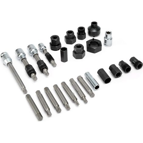 Kit 24 pièces démontage poulie alternateur outil de réparation automobile (1/4)