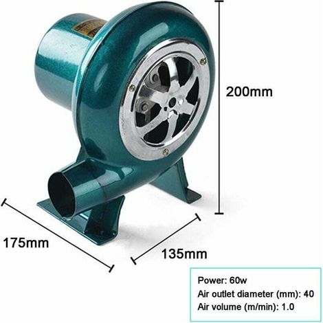 Union – Ventilateur électrique 220V – Débit d'air 1,1m³/min – Boîtier en fer pur – Moteurs à bobines de cuivre – Refroidissement silencieux (1/4)