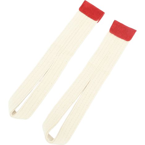 Paire de Sangles d'Entraînement en Polyester Doux, Antidérapantes pour le Levage et la Force, Couleur Blanc