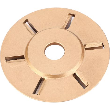 Disque à graver le bois doré 6T, lame de gravure pour meuleuse d'angle