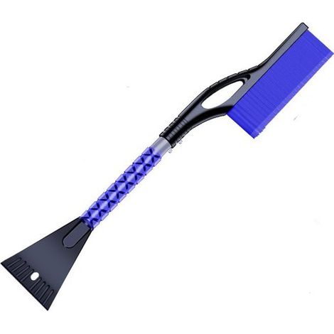 Pala de nieve desmontable azul de 66 cm para coches, soplador de nieve para coches, pala descongelante, rascador de nieve, herramienta para quitar la nieve en invierno, cepillo quitanieves (1/2)