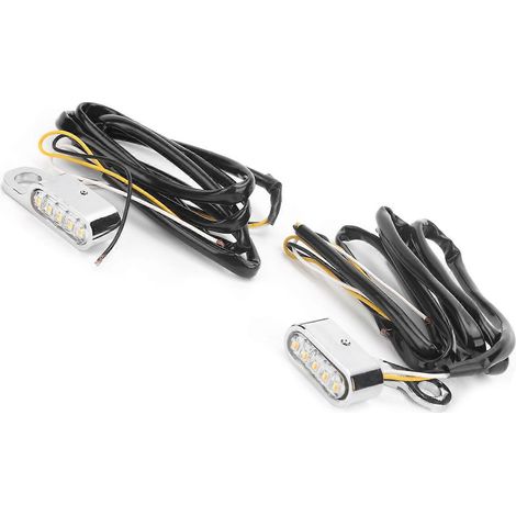 clignotants LED 12 V CC pour motos, compatibles avec XL 48 72 1200 883 (2004–2020), chromés