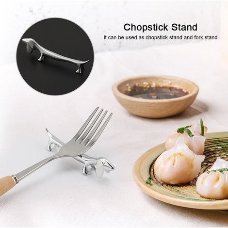 Porte-baguettes en métal à motif chien, déco table robuste et durable, design original (1/5)