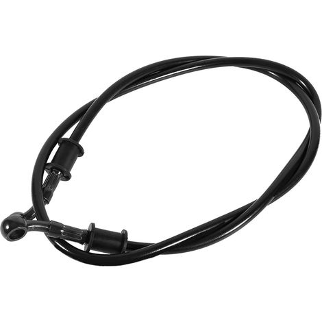 Tuyau d'Huile de Frein Moto 50cm - 120cm Tuyau de Frein Tressé en Acier Embrayage de Tuyau d'Huile de Conduite d'Embrayage Durite Frein Moto(1200mm-Noir) (1/4)