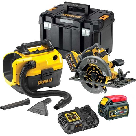 DeWalt DCS579T2 54v 190mm XR FlexVolt Circular Saw 2 x 6.0Ah + DCV584 Vacuum (1/4)